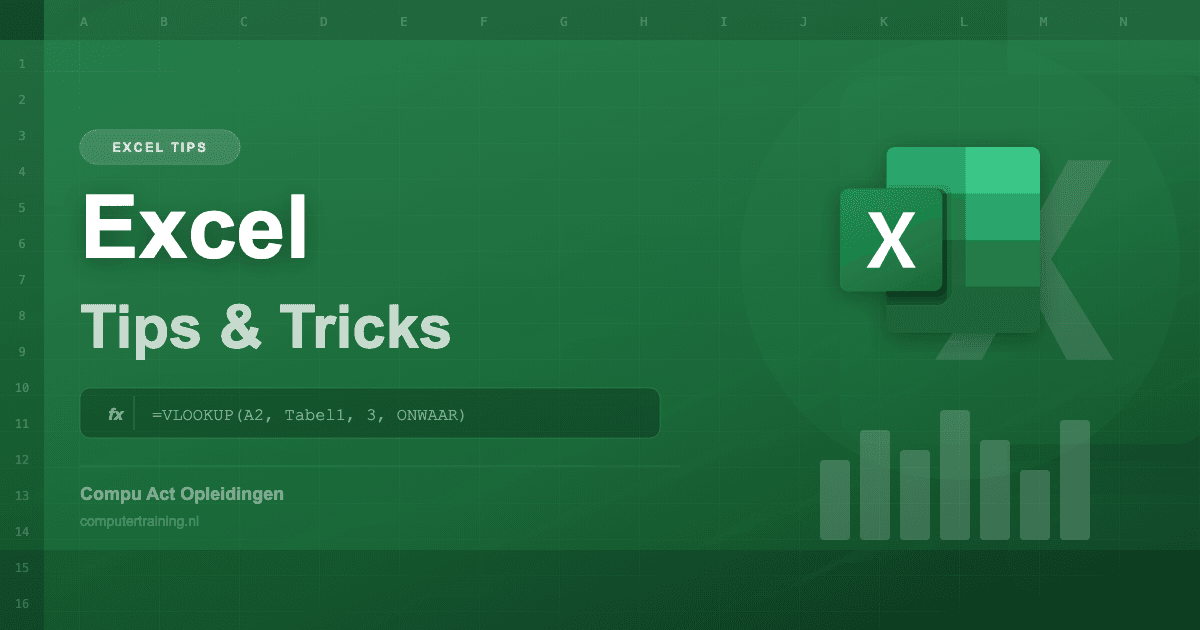 Hoe werkt verticaal zoeken in Excel?